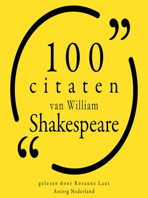 100 citaten van William Shakespeare - Audiobook
